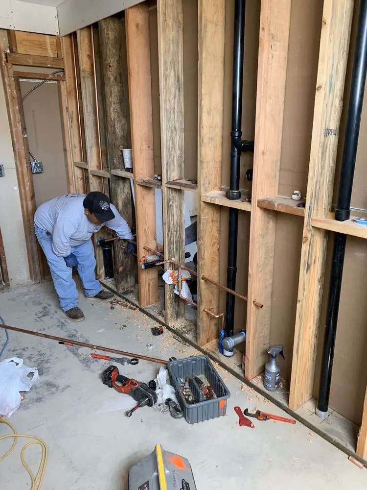 Commercial rough-in plumbing for Water Heater Replacement in Palmora